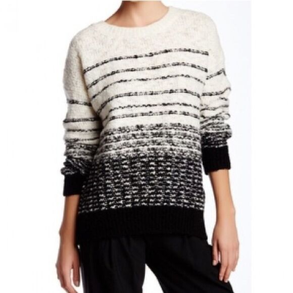 Vince Sz S Crew Neck Wool Blend White Knit Sweater - Picture 1 of 8